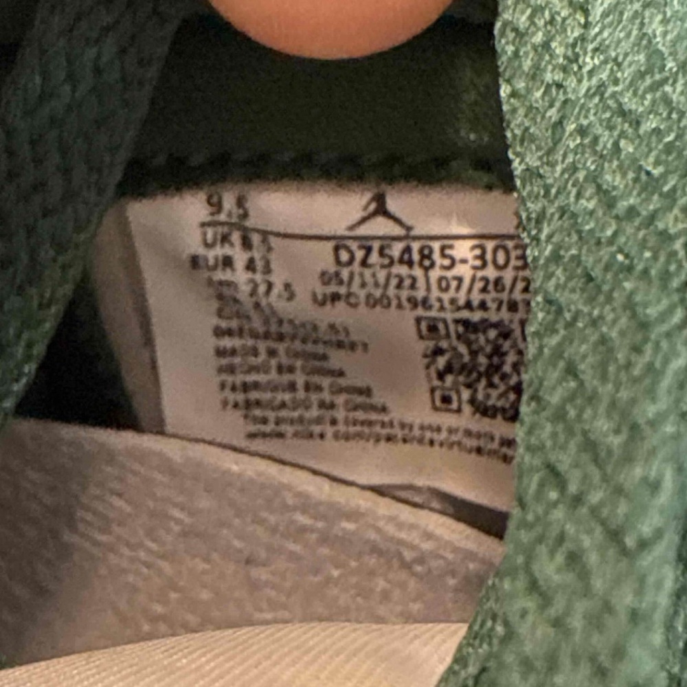 Nike Air Jordan 1 Retro High OG Gorge Green White - Picture 8 of 11